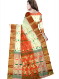 Pradip Fabrics Woven Tant Silk Blend Saree
