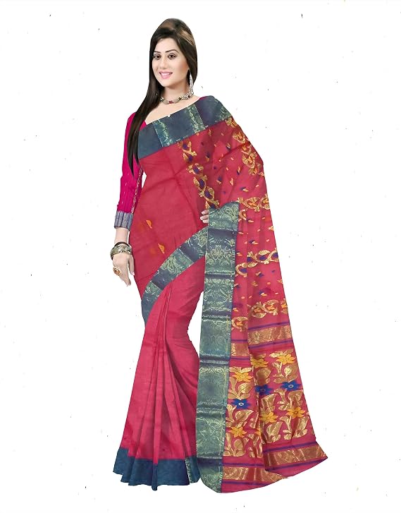 Pradip Fabrics Woven Tant Pure Cotton Saree