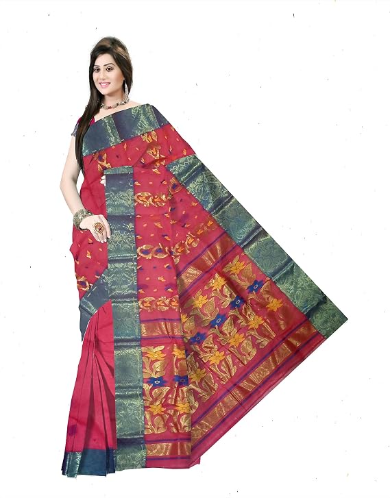 Pradip Fabrics Woven Tant Pure Cotton Saree