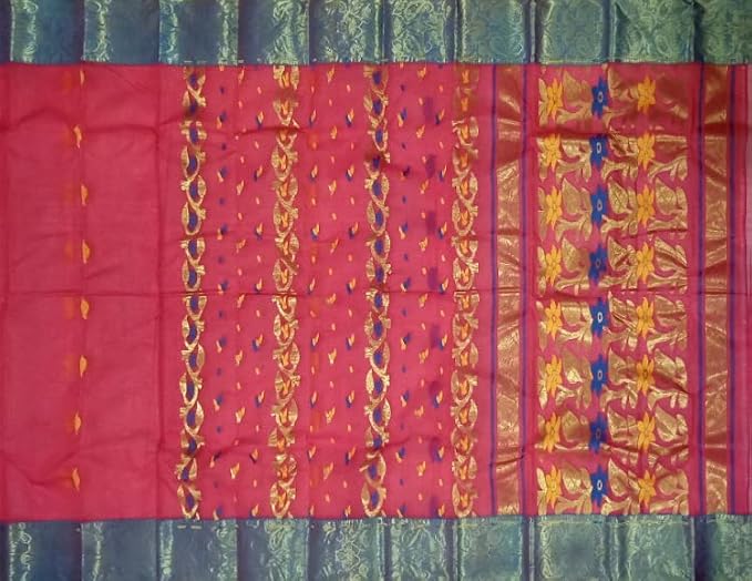 Pradip Fabrics Woven Tant Pure Cotton Saree