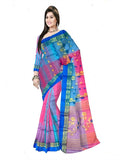 Pradip Fabrics Woven Tant Silk Blend Saree