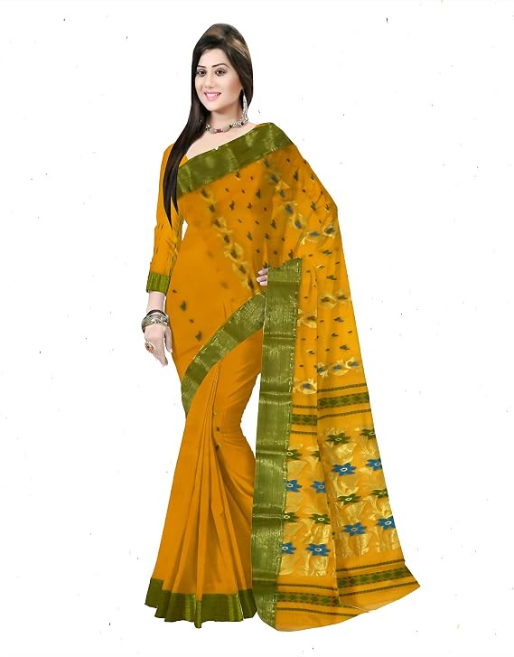 Pradip Fabrics Woven Tant Pure Cotton Saree