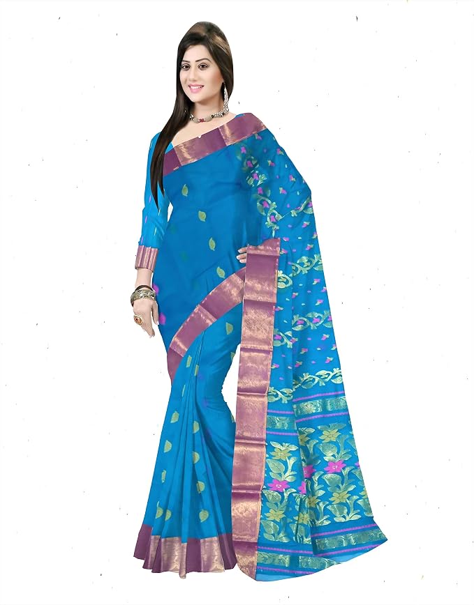 Pradip Fabrics Woven Tant Pure Cotton Saree