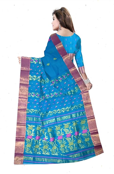 Pradip Fabrics Woven Tant Pure Cotton Saree