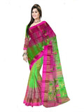 Pradip Fabrics Woven Tant Silk Blend Saree