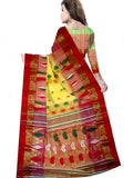 Pradip Fabrics Woven Tant Silk Blend Saree