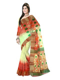 Pradip Fabrics Woven Tant Silk Blend Saree