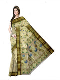 Pradip Fabrics Woven Tant Tussar Silk Saree