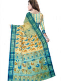 Pradip Fabrics Woven Tant Tussar Silk Saree