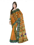 Pradip Fabrics Woven Tant Tussar Silk Saree