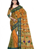 Pradip Fabrics Woven Tant Tussar Silk Saree