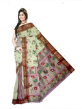 Pradip Fabrics Woven Tant Tussar Silk Saree