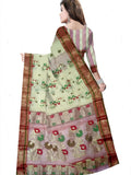 Pradip Fabrics Woven Tant Tussar Silk Saree