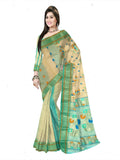 Pradip Fabrics Woven Tant Tussar Silk Saree