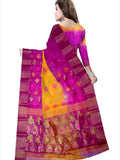 Pradip Fabrics Woven Tant Silk Blend Saree