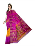 Pradip Fabrics Woven Tant Silk Blend Saree