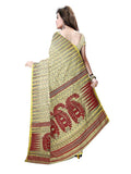 Pradip Fabrics Bengal Tant Silk Black Dhakai Jamdani Saree for Women
