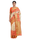 Pradip Fabrics Woven Tant Silk Blend Saree