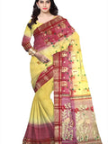 Pradip Fabrics Woven Tant Silk Blend Saree