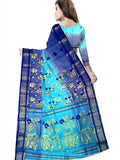 Pradip Fabrics Woven Tant Silk Blend Saree