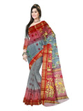 Pradip Fabrics Woven Tant Silk Blend Saree