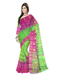Pradip Fabrics Woven Tant Silk Blend Saree