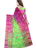 Pradip Fabrics Woven Tant Silk Blend Saree