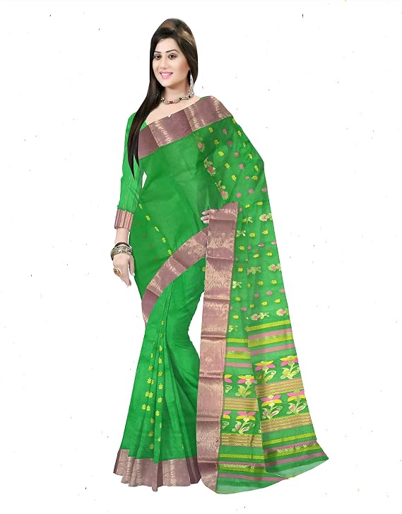 Pradip Fabrics Woven Tant Pure Cotton Saree 