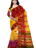 Pradip Fabrics Woven Tant Silk Blend Saree