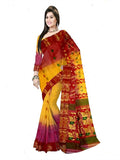 Pradip Fabrics Woven Tant Silk Blend Saree