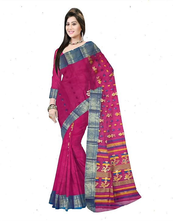 Pradip Fabrics Woven Tant Pure Cotton Saree 