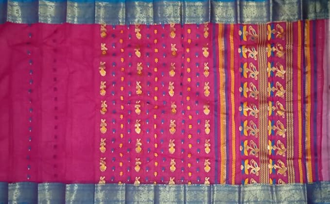 Pradip Fabrics Woven Tant Pure Cotton Saree 