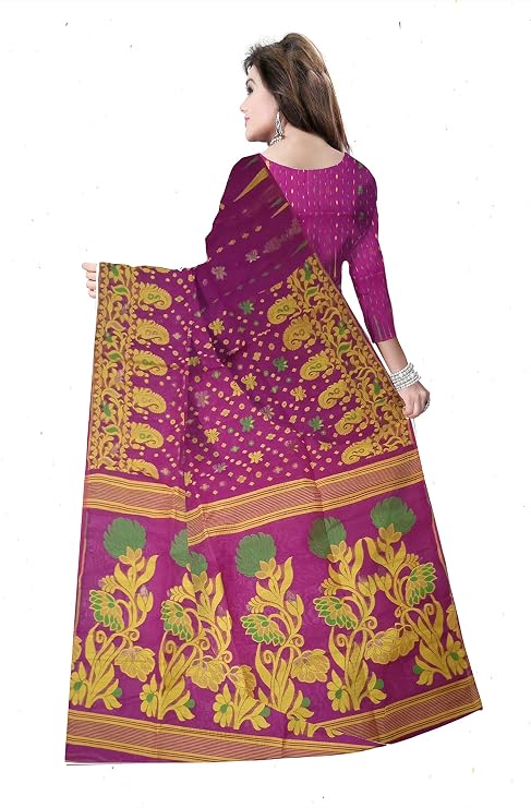 Pradip Fabrics Woven Tant Cotton Silk Saree