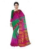 Pradip Fabrics Woven Tant Silk Blend Saree