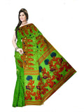 Pradip Fabrics Woven Tant Cotton Silk Saree