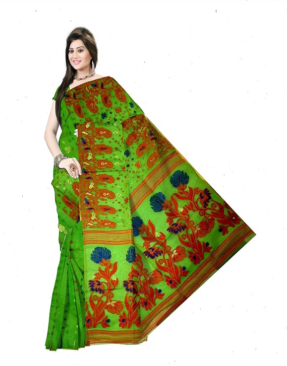 Pradip Fabrics Woven Tant Cotton Silk Saree