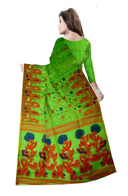 Pradip Fabrics Woven Tant Cotton Silk Saree