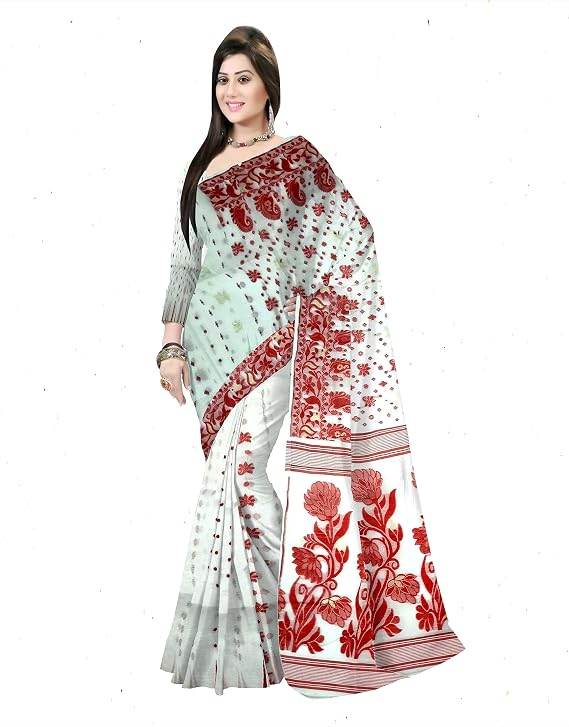 Pradip Fabrics Woven Tant Cotton Silk Saree