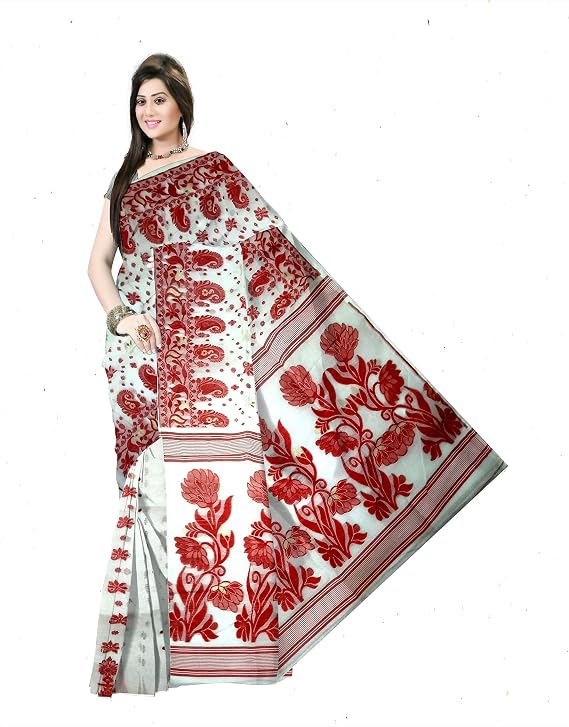 Pradip Fabrics Woven Tant Cotton Silk Saree