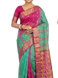 Pradip Fabrics Woven Tant Silk Blend Saree