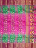 Pradip Fabrics Woven Tant Silk Blend Saree