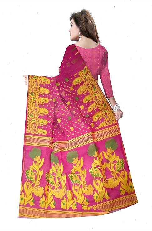 Pradip Fabrics Woven Tant Cotton Silk Saree
