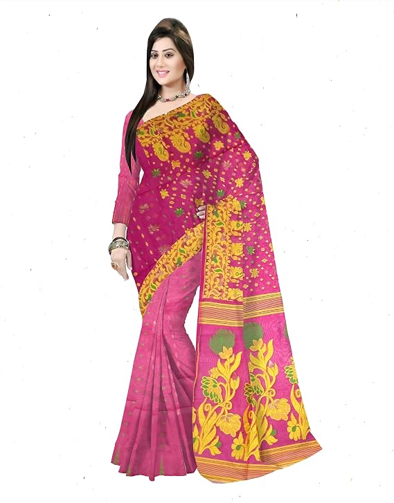 Pradip Fabrics Woven Tant Cotton Silk Saree