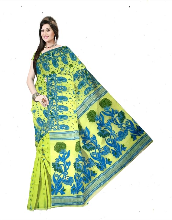 Pradip Fabrics Woven Tant Cotton Silk Saree