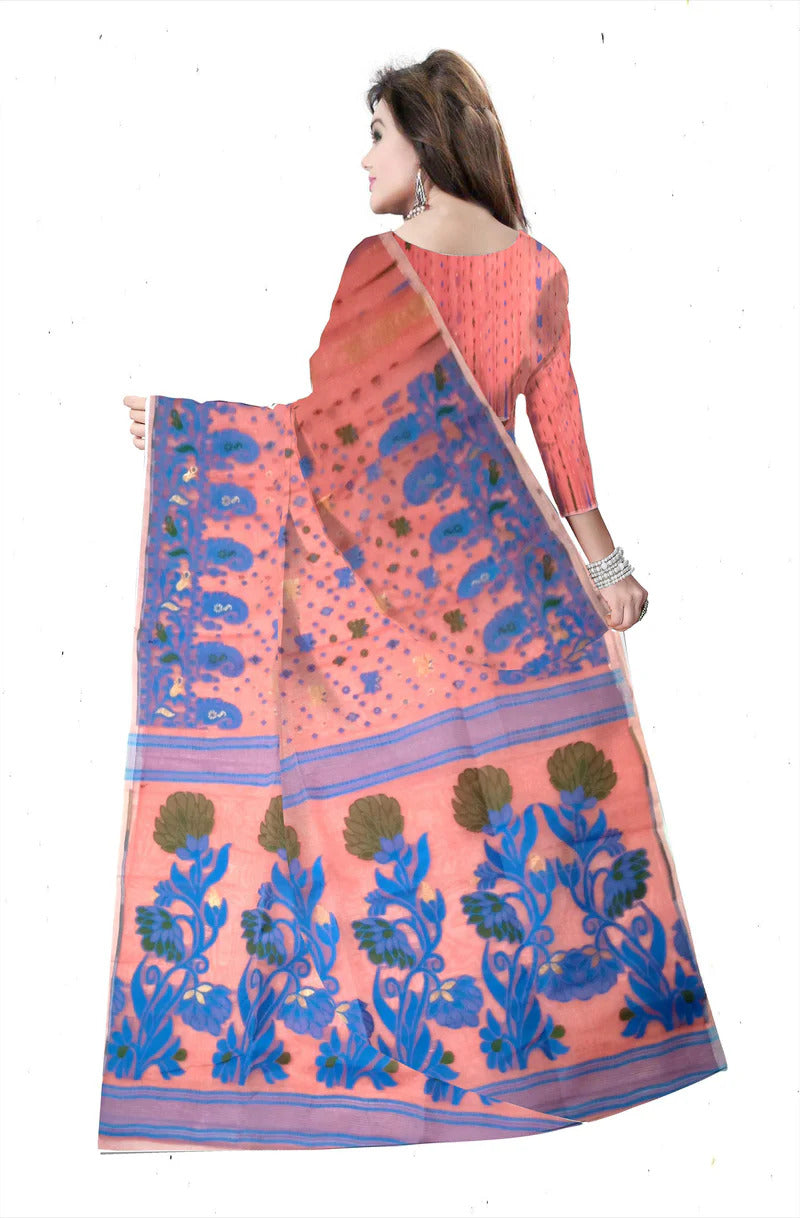 Pradip Fabrics Woven Tant Cotton Silk Saree