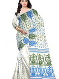 Pradip Fabrics Self Design Tant Cotton Silk Saree