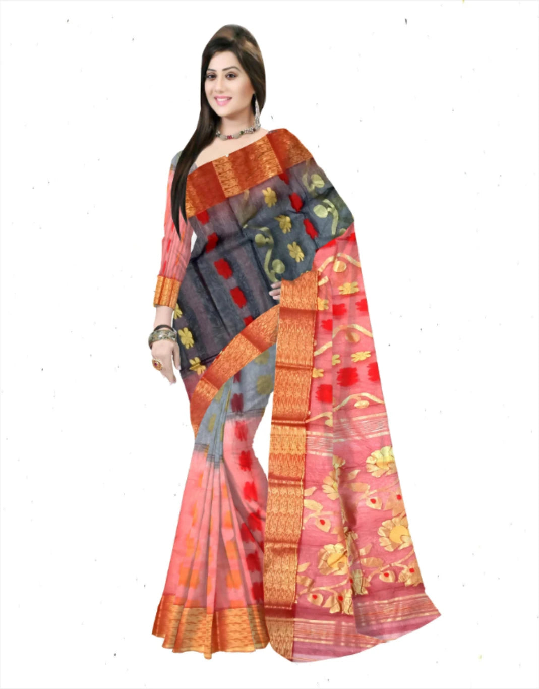 Pradip Fabrics Woven Bollywood Silk Blend Saree 