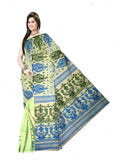 Pradip Fabrics Self Design Tant Cotton Silk Saree