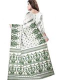 Pradip Fabrics Self Design Tant Cotton Silk Saree