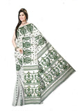 Pradip Fabrics Self Design Tant Cotton Silk Saree